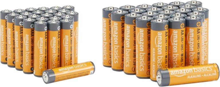 Amazon Basics AA & AAA High-Performance Alkaline Batteries, 48-Count (24 AA + 24 AAA)