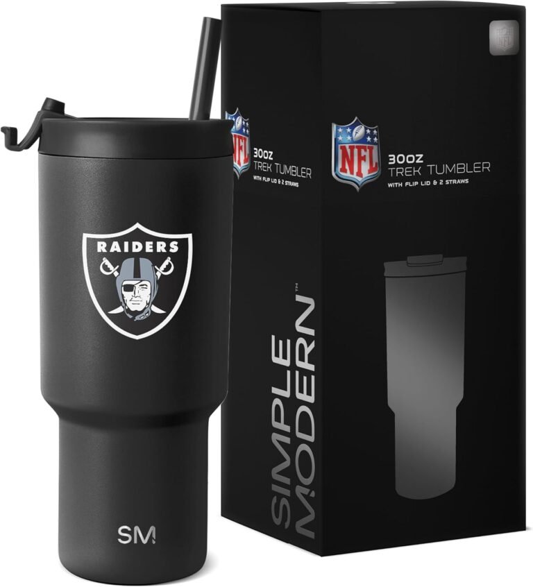Simple Modern Las Vegas Raiders Trek 30oz Insulated Tumbler with Flip Lid and Straw