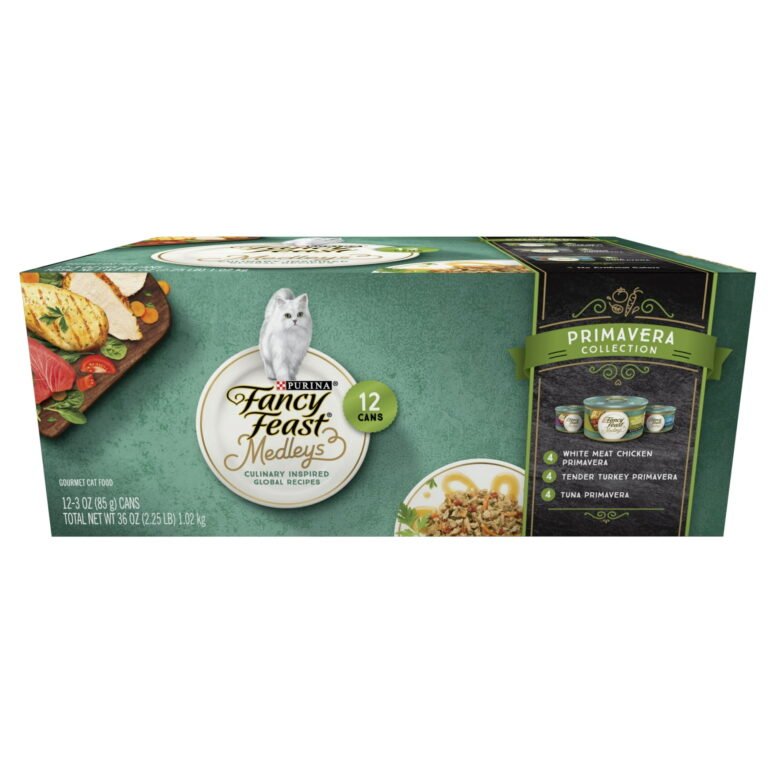 Purina Fancy Feast Medleys Primavera Collection Wet Cat Food Variety Pack, 3 oz Cans (12 Pack)