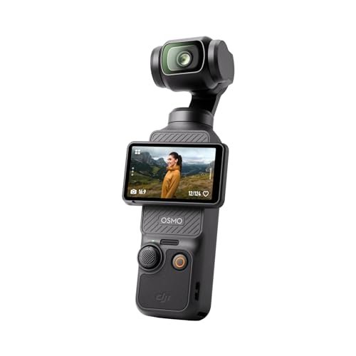 DJI Osmo Pocket 3 Vlogging Camera with 1'' CMOS & 4K/120fps Video | 3-Axis Stabilization, Fast Focusing, Spotlight Follow, 2" Rotatable Touchscreen, Video Camera Camcorder for Photography