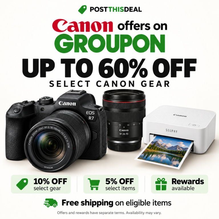 Canon cameras, lenses, printers and accessories offers