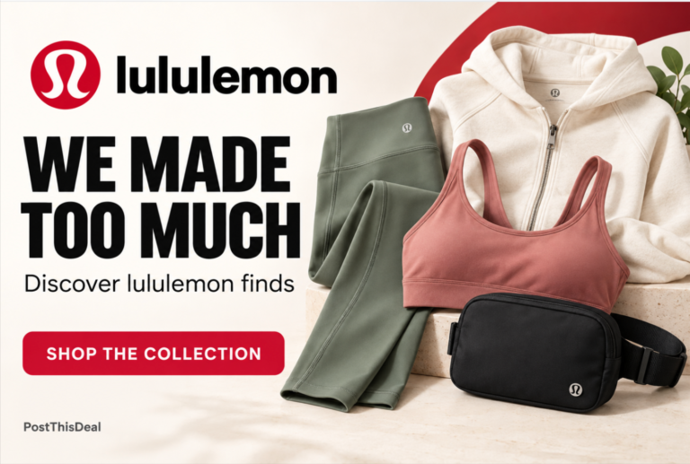 lululemon We Made Too Much sale styles (men's and women's)