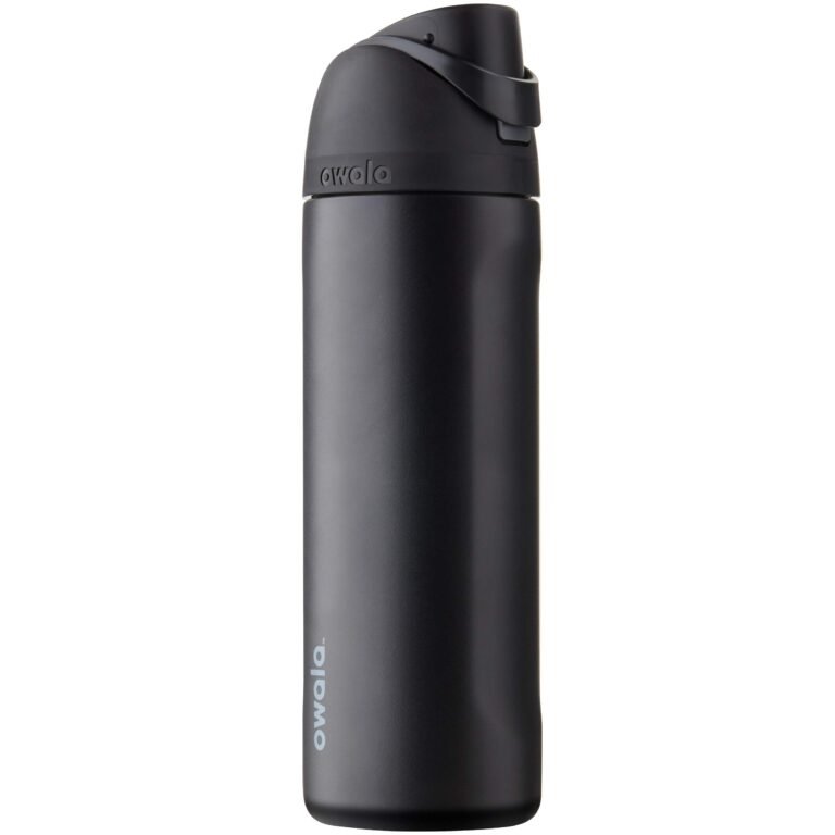 Owala FreeSip Stainless Steel Water Bottle 24 oz Very, Very Dark